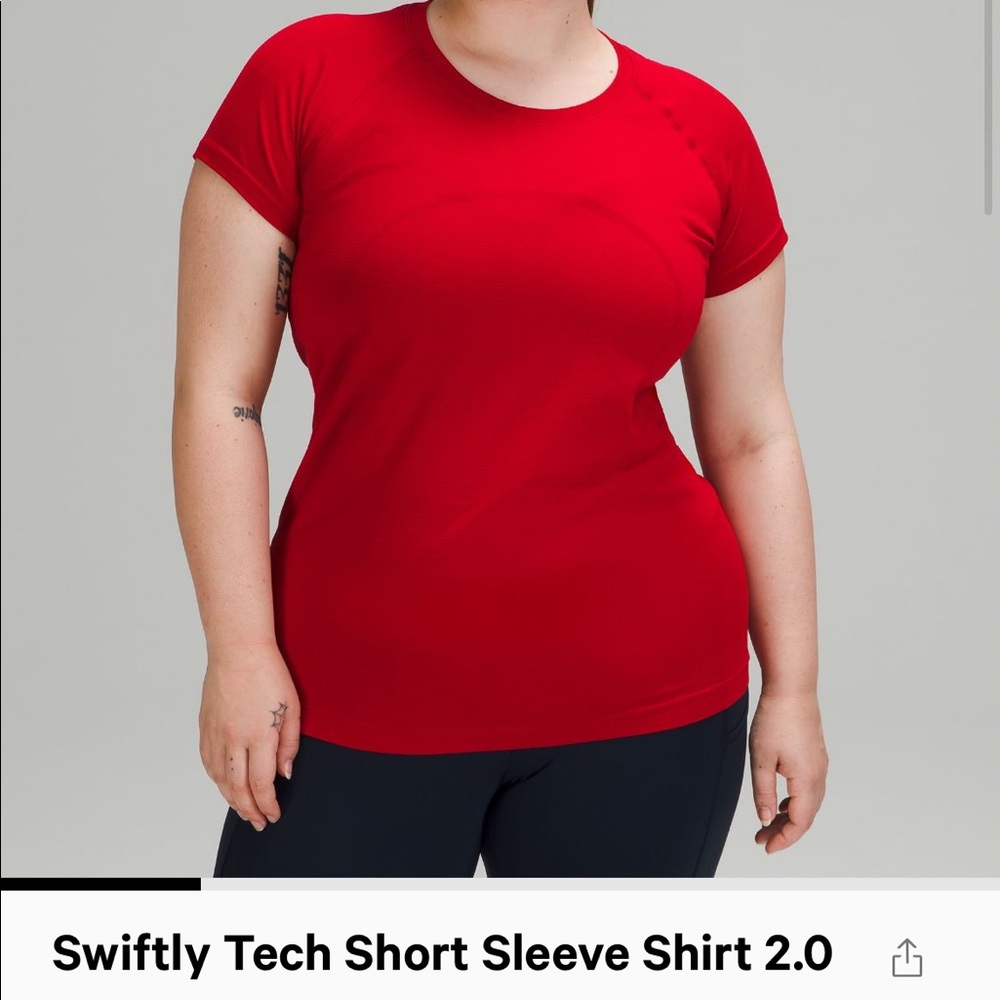 Red Lululemon T-Shirt